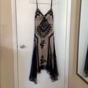 Susan Wong formal midi beaded dress